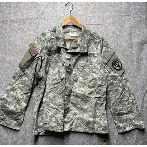 US Army Camouflage Combat Uniform Zip Up Shirt - Medium Regular - Digital Camo